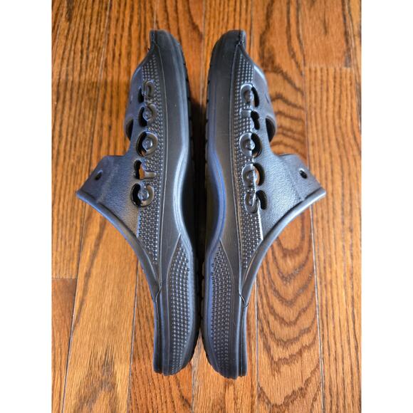 Crocs Unisex Baya Two-Strap Slide Sandals - Black Men's Size 8 Women's Size 10 - Picture 7 of 11